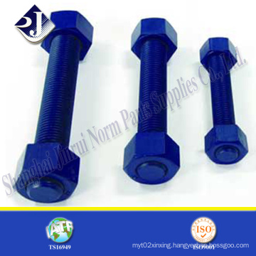 PTFE Plated 40 Cr Hexagonal Bolt and Nut